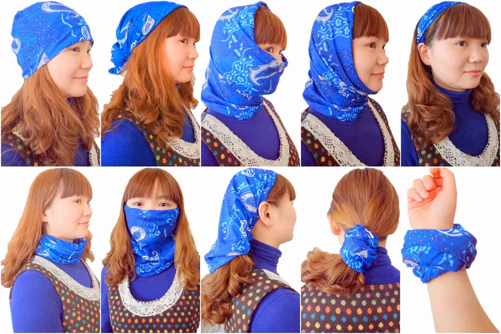 Customize tubular face shield neck gaiters with your logo low MOQ #22213-112