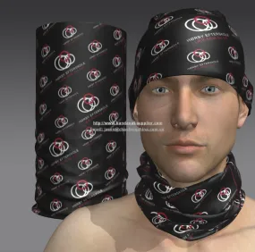 Customize tubular face shield neck gaiters with your logo low MOQ #22213-28