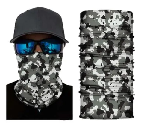 G182 Gray Camouflage Gaiter Mask