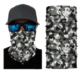 G182 Gray Camouflage Gaiter Mask