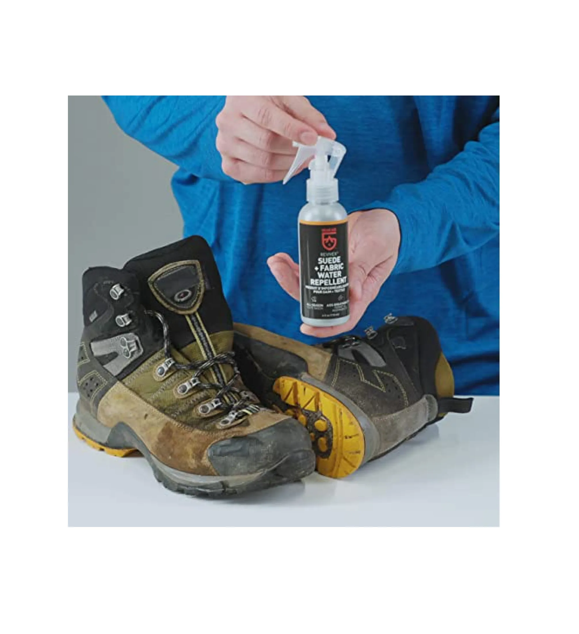 GEAR AID Revivex Suede, Nubuck Fabric Boot and Shoe Care Kit, Ideal for use on Waterproof-breathable Footwear