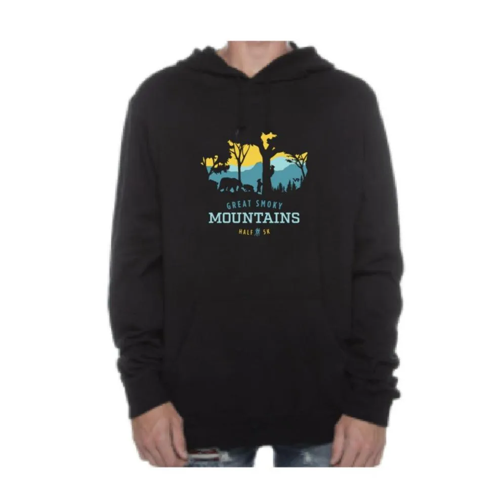 Great Smoky Mountains Peek-a-Boo Trees Beach Hoodie