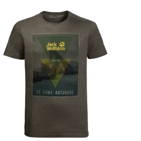 Jack Wolfskin Mountain T Mens  Short-Sleeve T-shirt Quick-drying Cotton Top