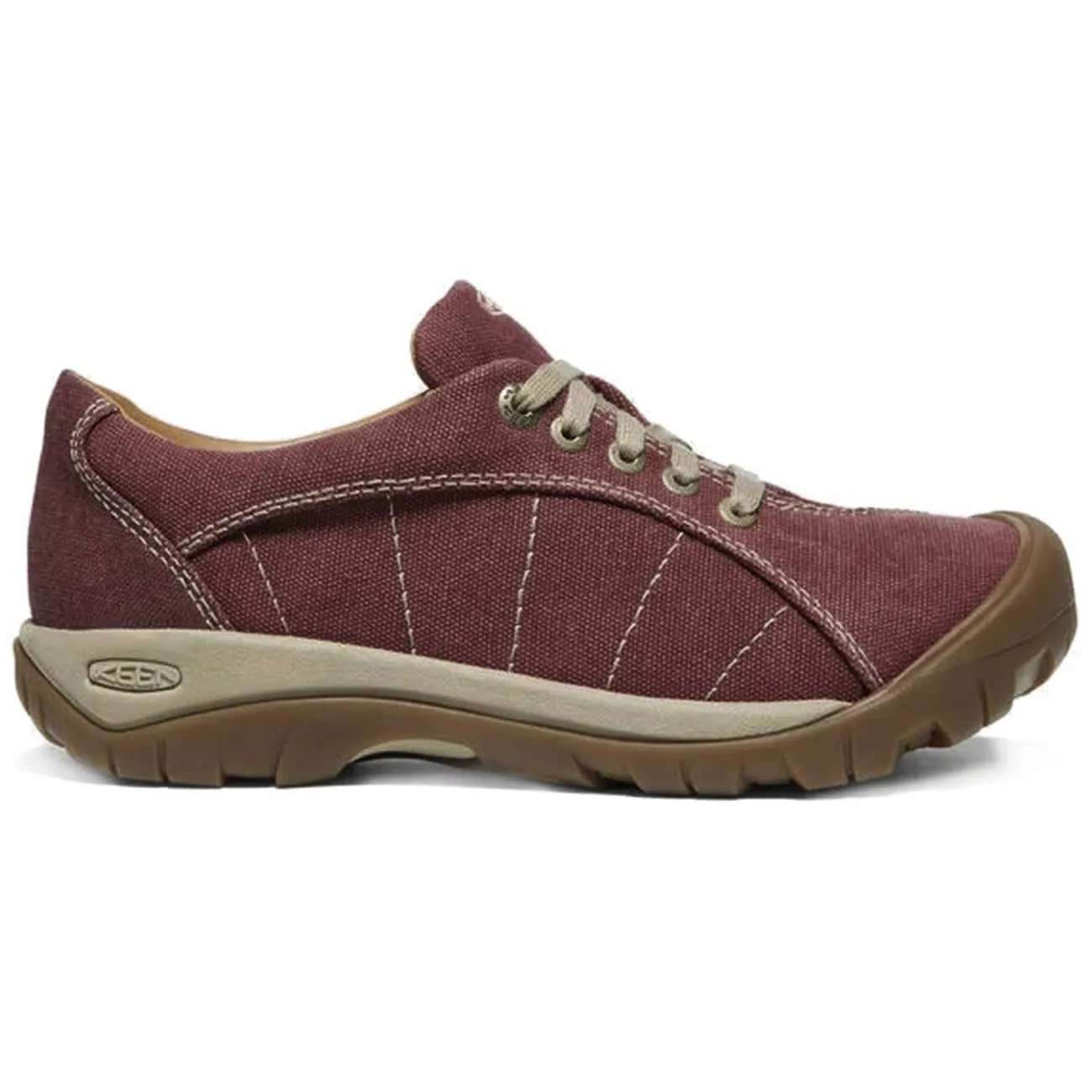 Keen Presidio Canvas Womens Red Plaza Taupe