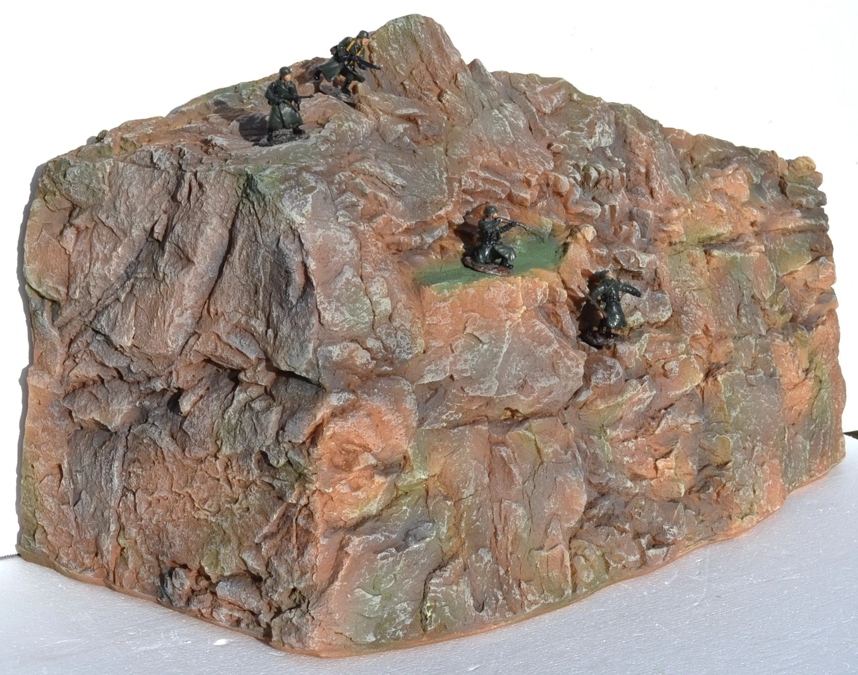 Large Painted Multi-scale Mountain Sheer Rock Cliff Diorama Piece #881