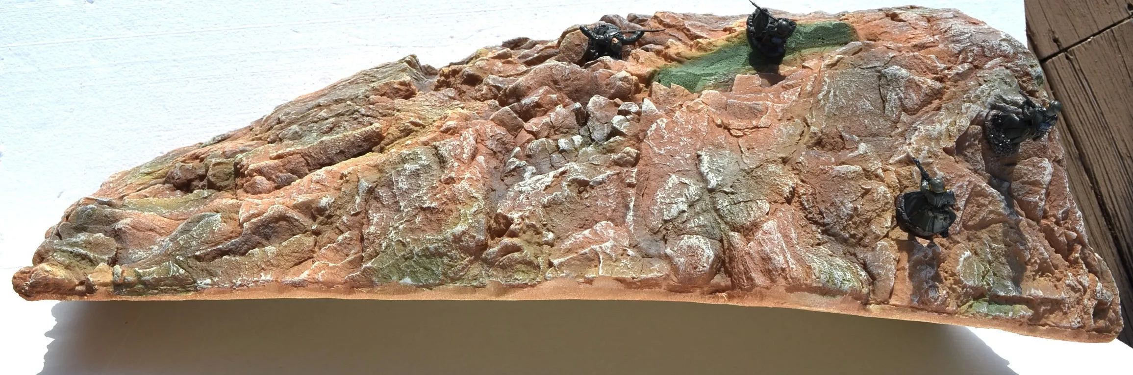 Large Painted Multi-scale Mountain Sheer Rock Cliff Diorama Piece #881
