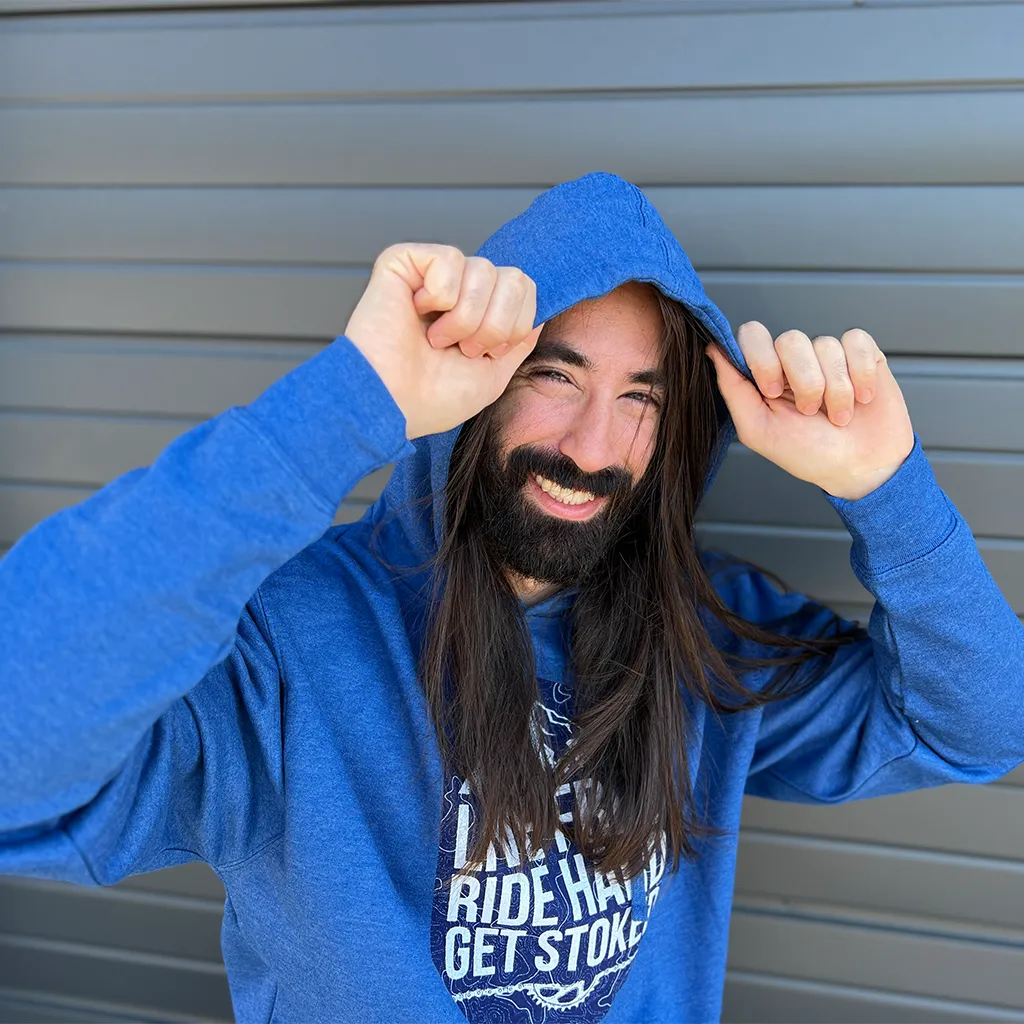 Live Free Unisex Adult Hoodie (Heather Blue)