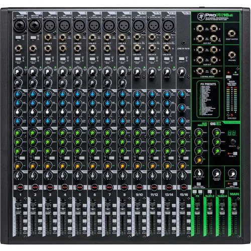 Mackie 16 Channel 4-bus Professional Effects Mixer with USB
