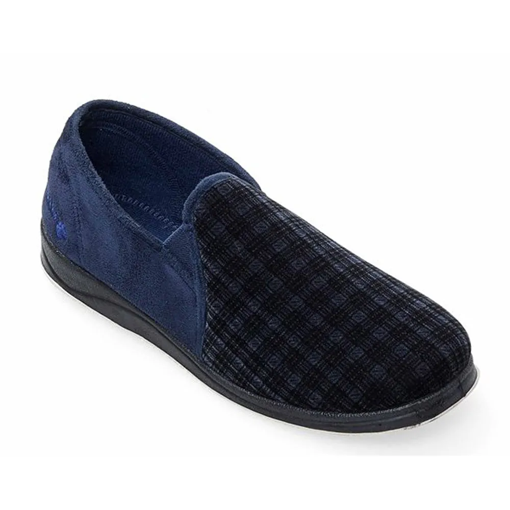 Mens Wide Fit Padders Albert Slip On Slippers