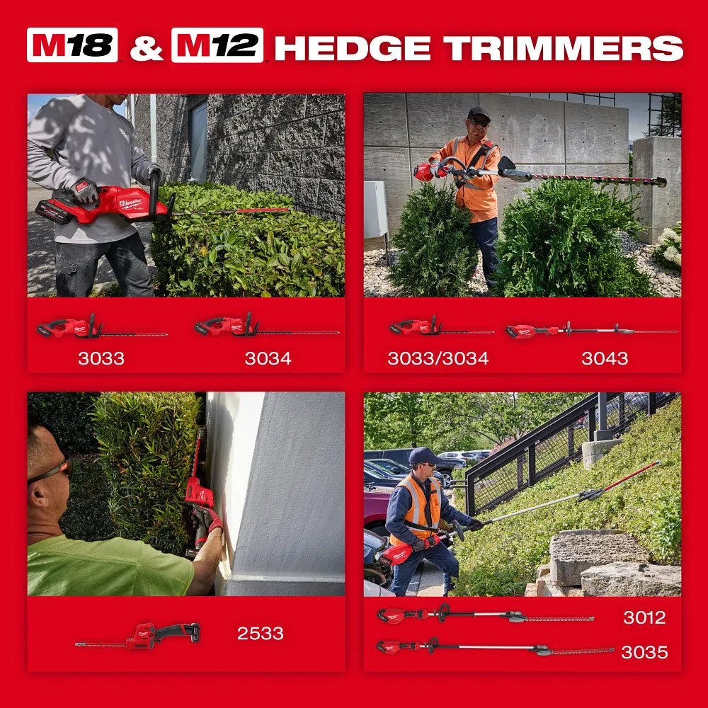 Milwaukee 3033-21 M18 FUEL 24" Cordless Lithium-Ion Hedge Trimmer Kit