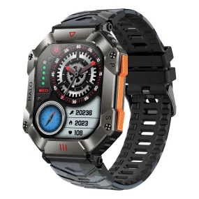 New Waterproof Outdoor Smartwatch with Bluetooth Call, Compass, Real-time Barometer and Altitude Detection