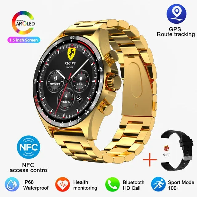 Sports GPS Smart Watch Men Bluetooth Call HD Smartwatch