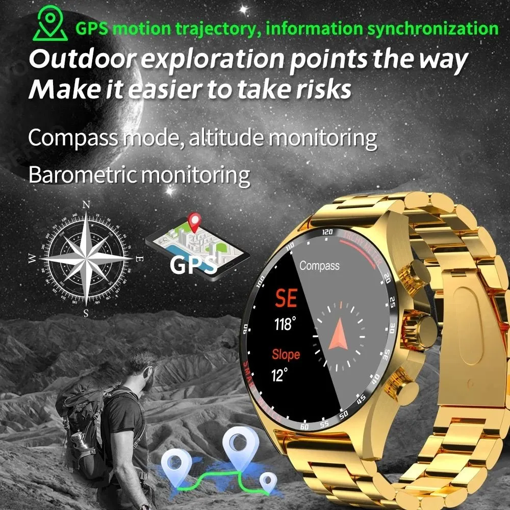 Sports GPS Smart Watch Men Bluetooth Call HD Smartwatch