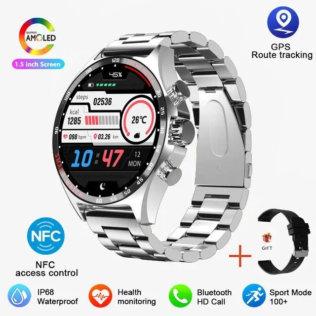 Sports GPS Smart Watch Men Bluetooth Call HD Smartwatch