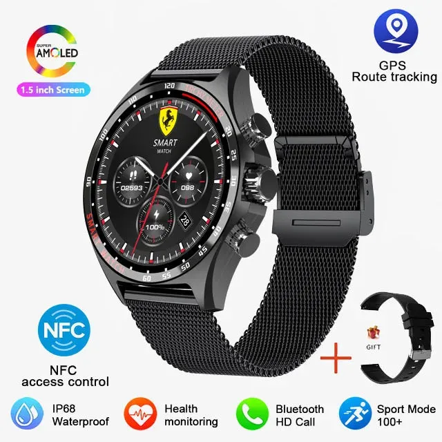 Sports GPS Smart Watch Men Bluetooth Call HD Smartwatch
