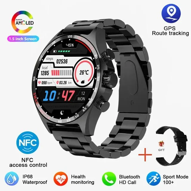 Sports GPS Smart Watch Men Bluetooth Call HD Smartwatch