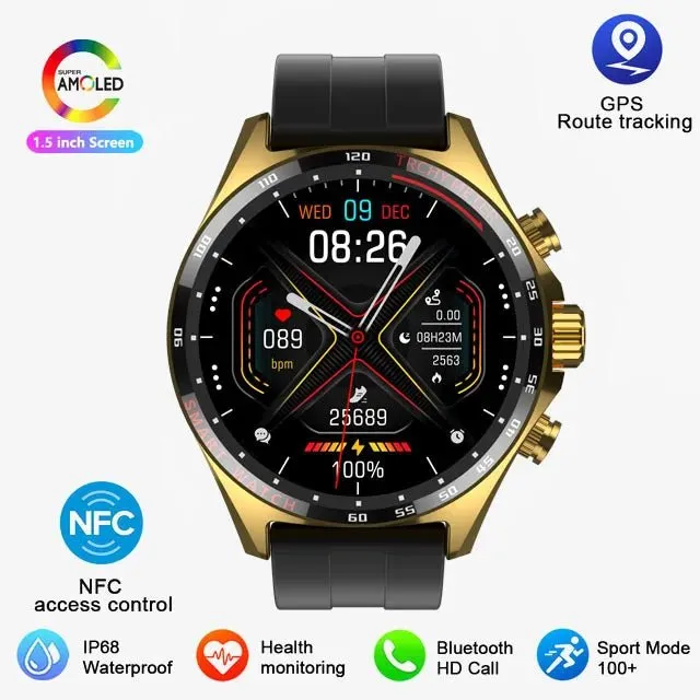 Sports GPS Smart Watch Men Bluetooth Call HD Smartwatch