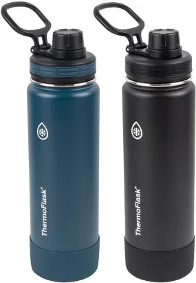 ThermoFlask 24oz Spout Bottle - Blue(1 lid)