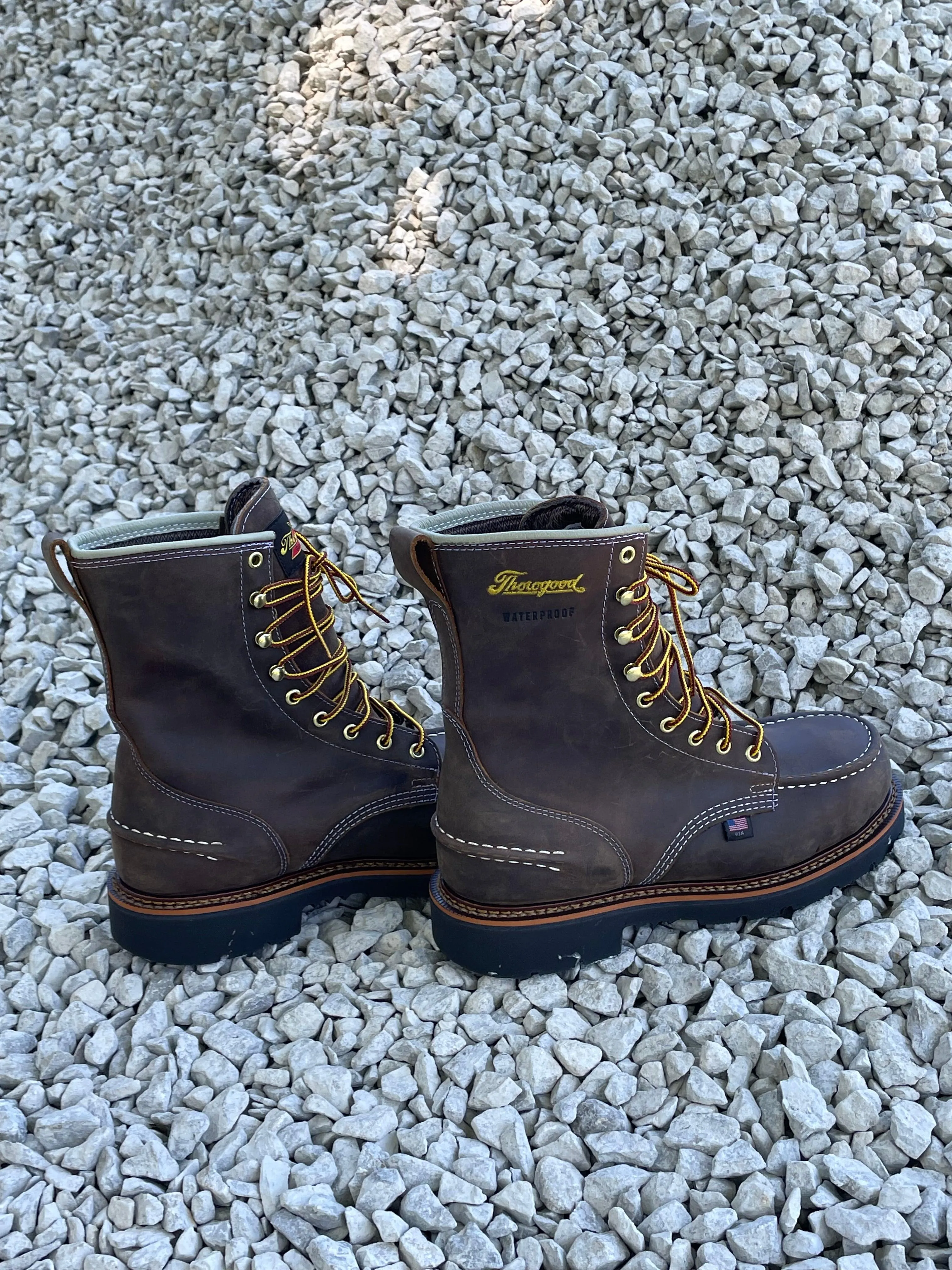 Thorogood Men's MAXWear90™  8″ Crazyhorse Waterproof Moc Toe Work Boot 814-3890