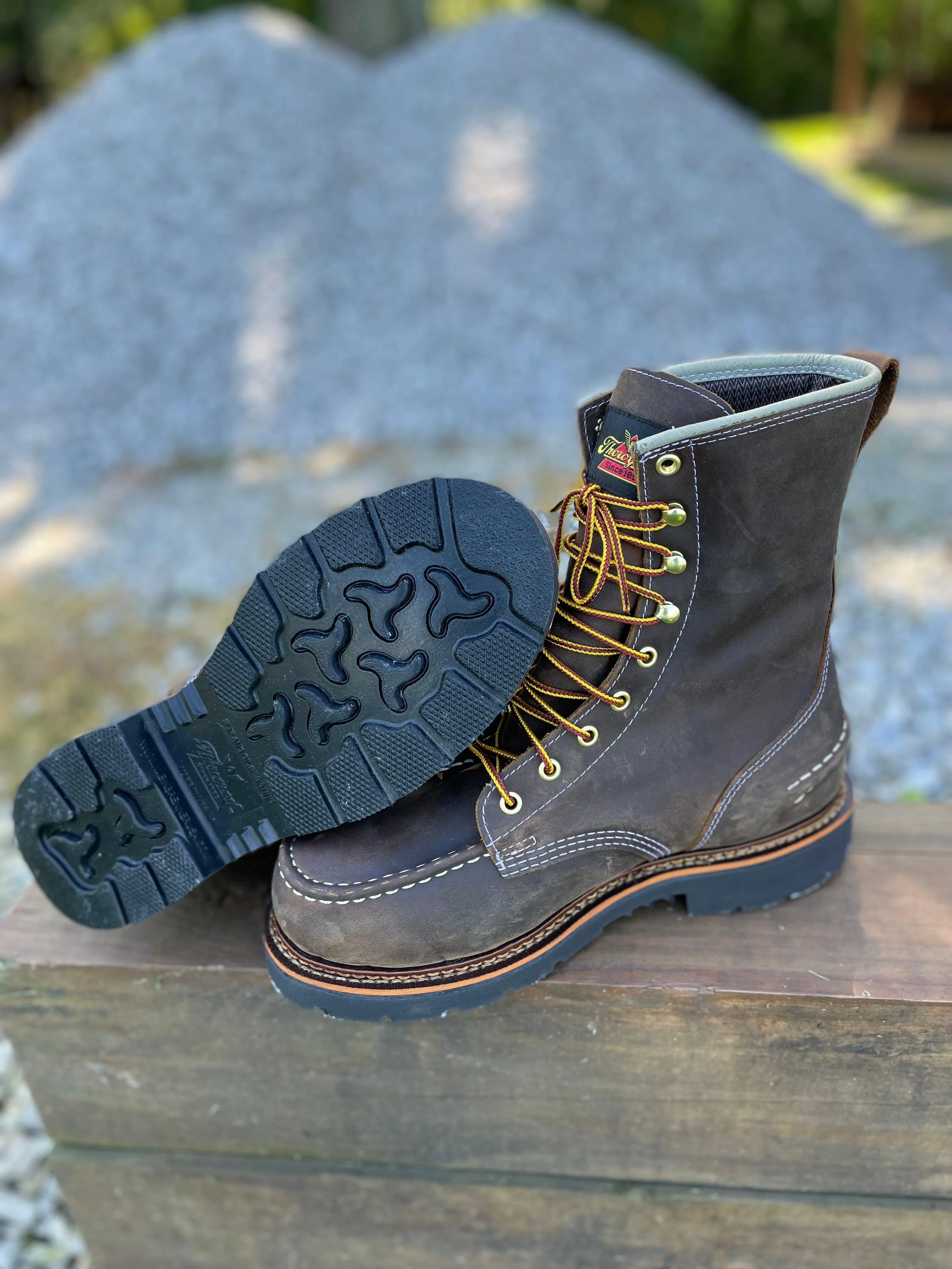 Thorogood Men's MAXWear90™  8″ Crazyhorse Waterproof Moc Toe Work Boot 814-3890