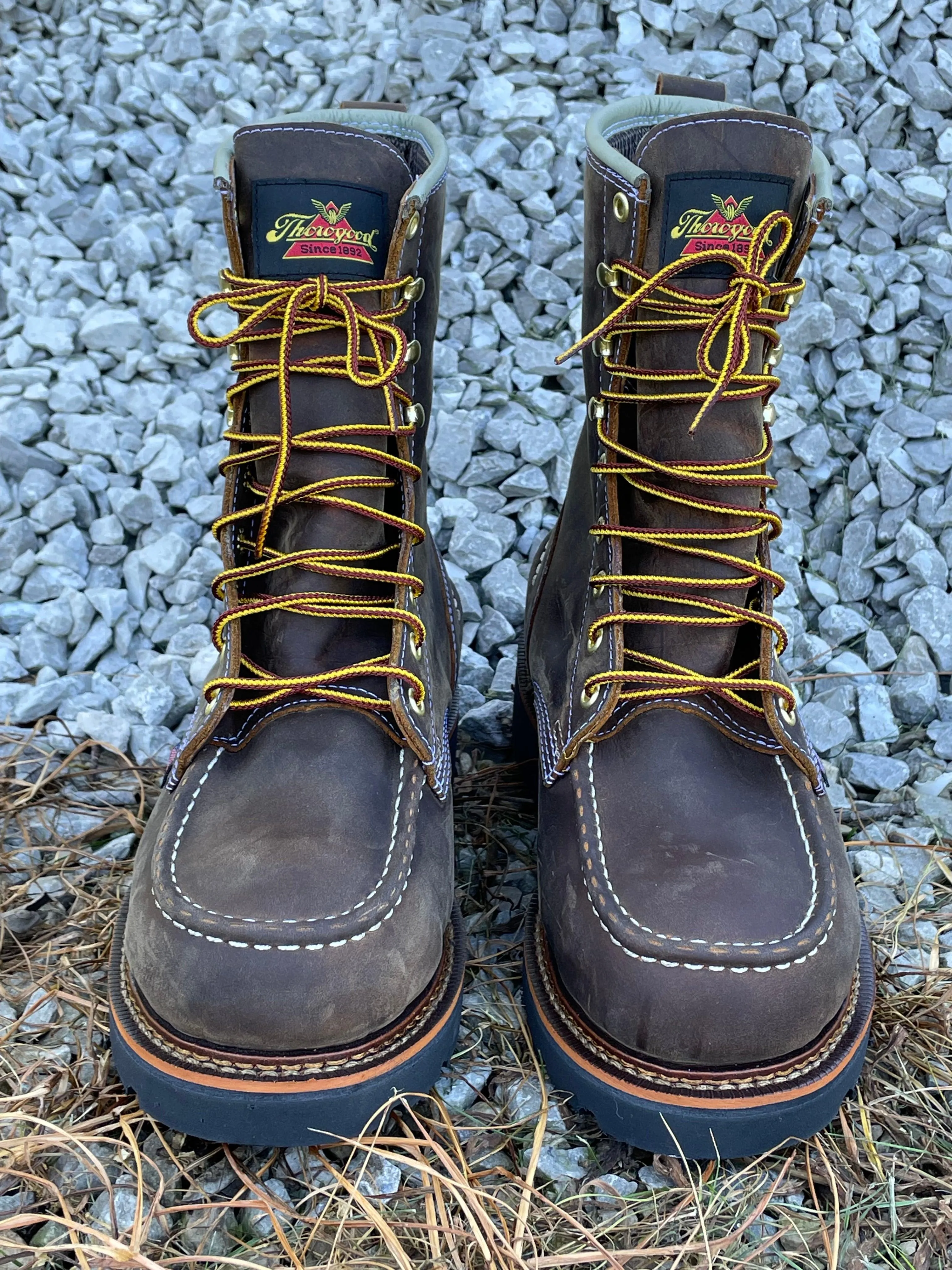 Thorogood Men's MAXWear90™  8″ Crazyhorse Waterproof Moc Toe Work Boot 814-3890