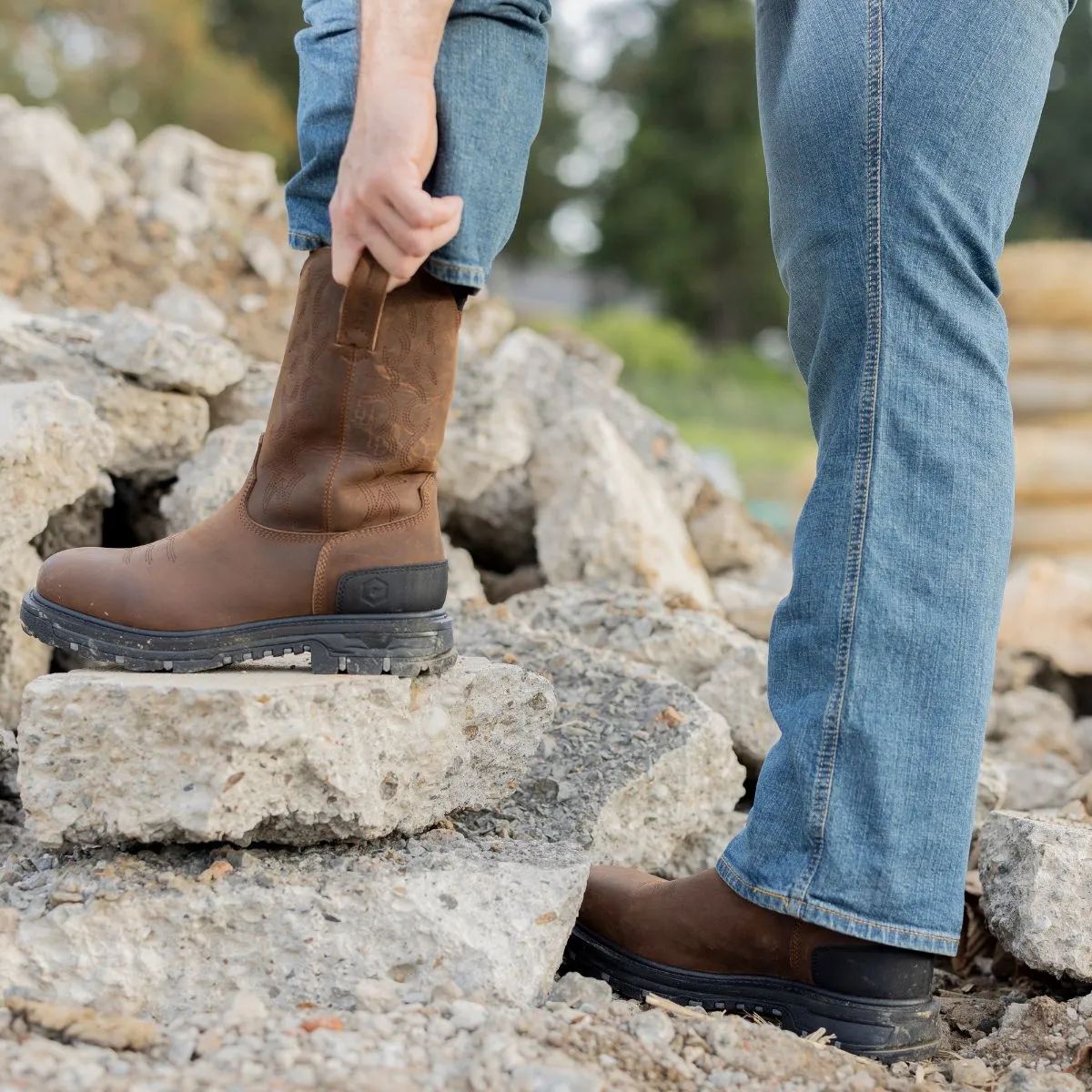 Trailboss 11” Waterproof Soft Toe Western Work Boot