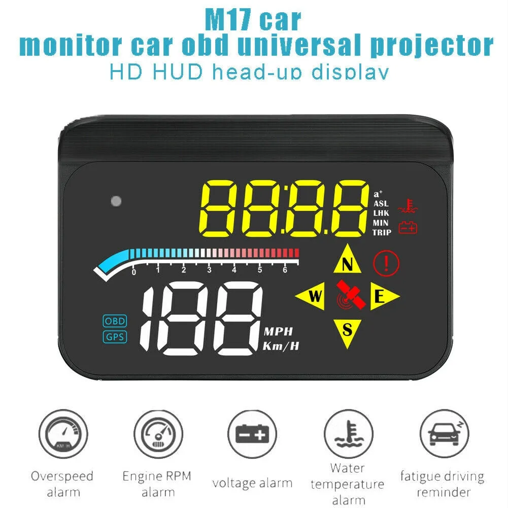 US M17 Intelligent  Car  Display OBD Universal Windshield Speed