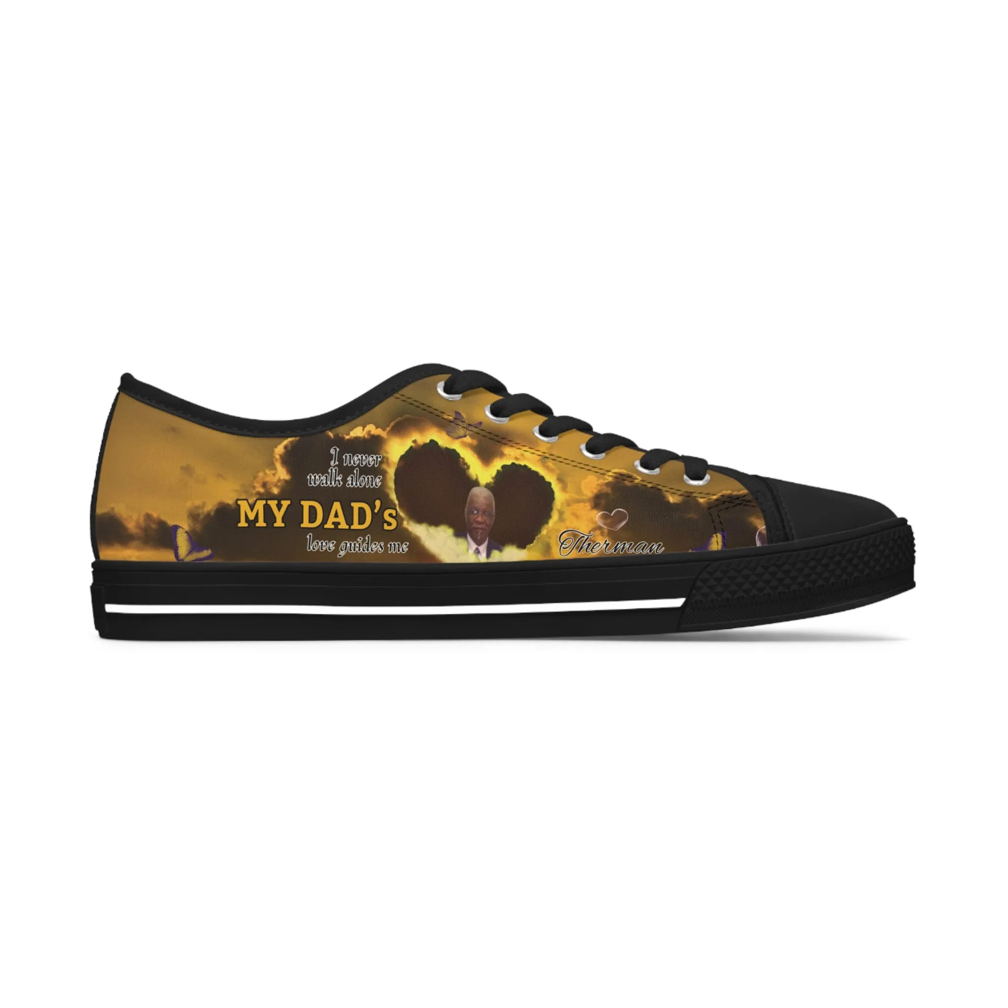 Your Love Guides Me Memorial Women's Low Top Sneakers