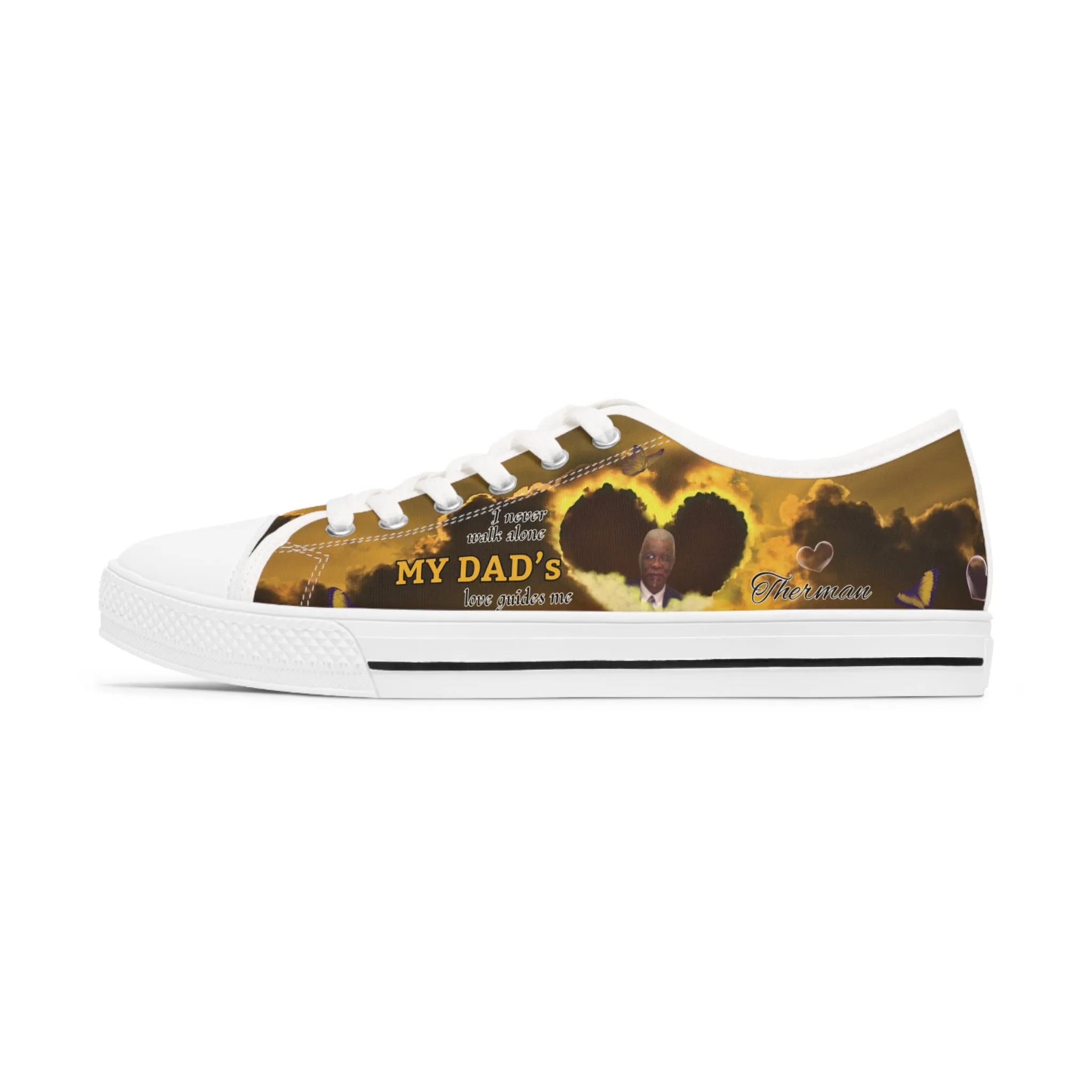Your Love Guides Me Memorial Women's Low Top Sneakers