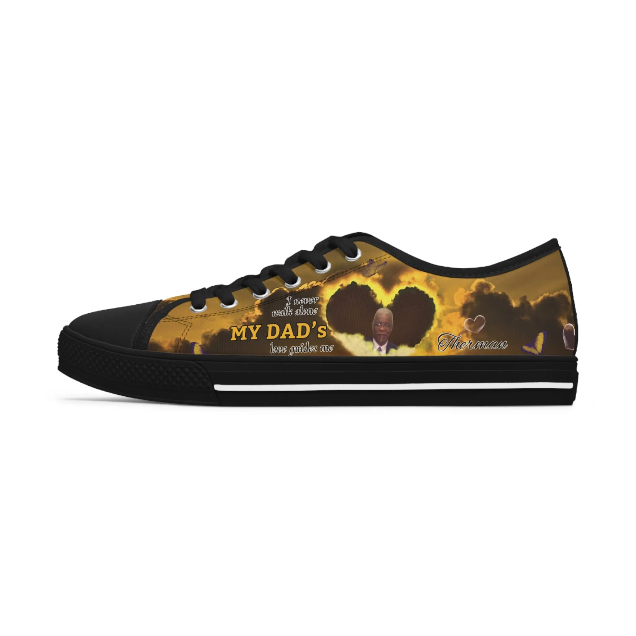 Your Love Guides Me Memorial Women's Low Top Sneakers