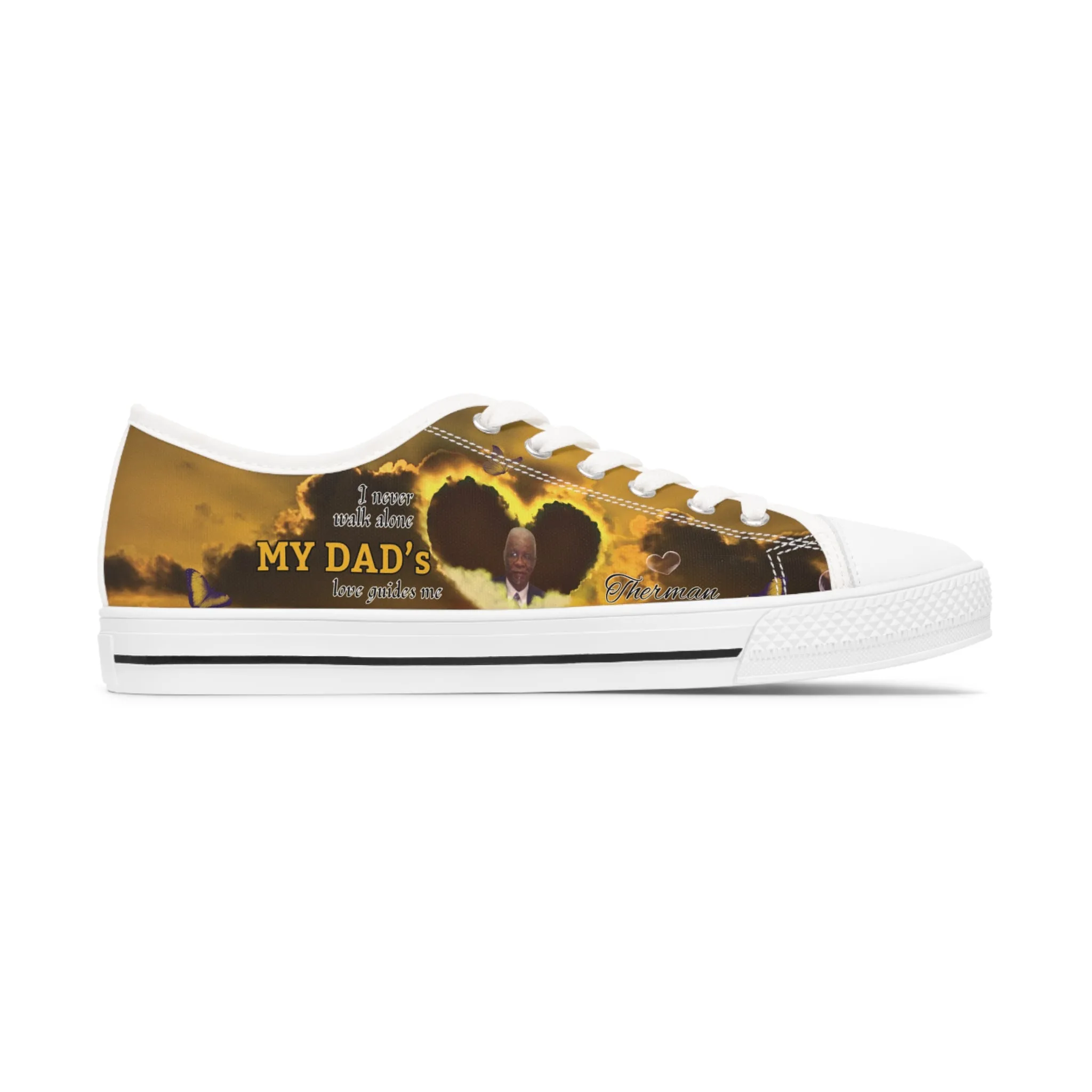 Your Love Guides Me Memorial Women's Low Top Sneakers