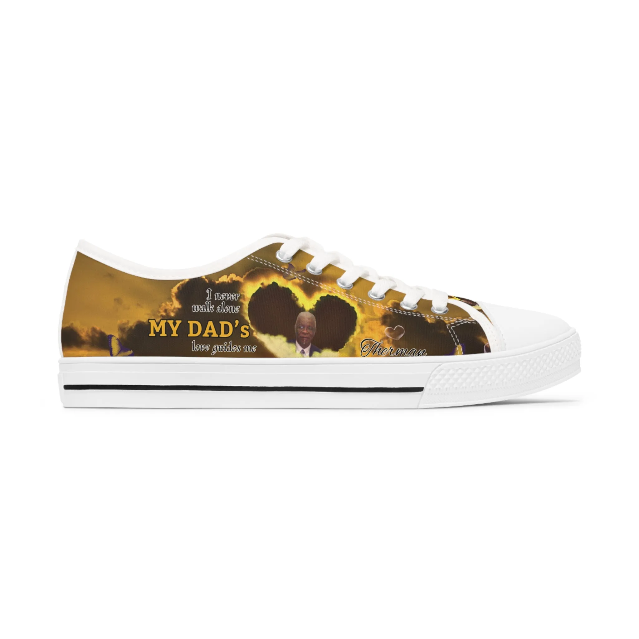 Your Love Guides Me Memorial Women's Low Top Sneakers