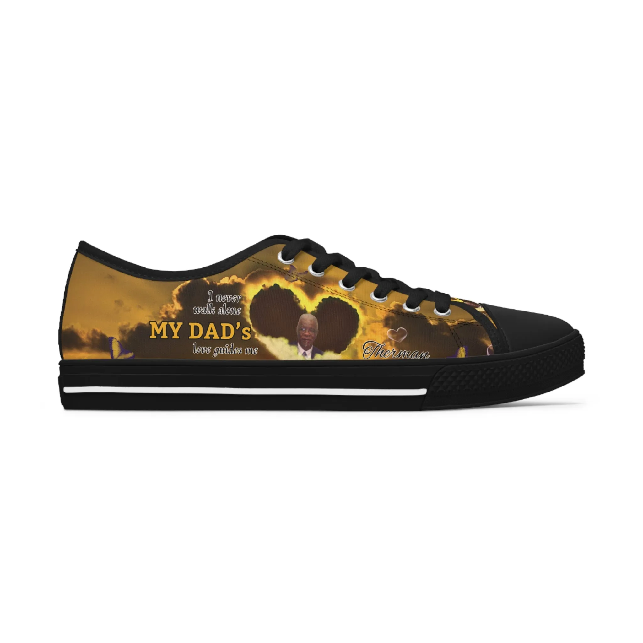Your Love Guides Me Memorial Women's Low Top Sneakers